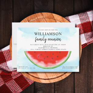 Sommarfamiljen Reunion Watermelon Inbjudningar