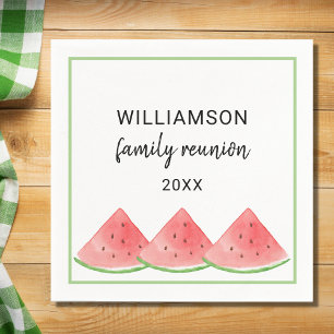 Sommarfamiljen Reunion Watermelon Pappersservett