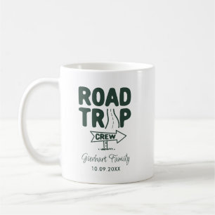 Sommarfamiljens väg Resa Typography Keepsaké Kaffemugg