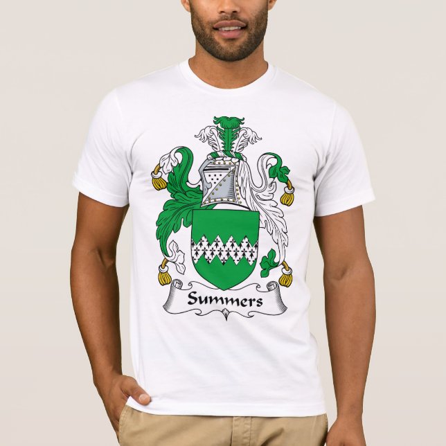 Sommarfamiljvapensköld T Shirt (Framsida)