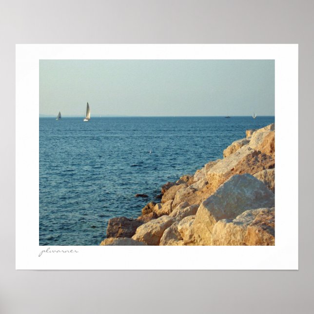 Sommarfärd på bukten poster (Framsidan)