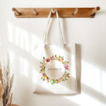 Sommarfärg Garden-Blommigtens Elegant Tygkasse<br><div class="desc">Vår "Sommar Garden Blommigt Bröllop"-samling har vackra blommigtar med vattenfärg i ett vackert sommarschema i färg med klara gulter och orangar parade med ett elegant-skript. Checka ut vår butik om du vill ha fler objekt från den här samlingen.</div>