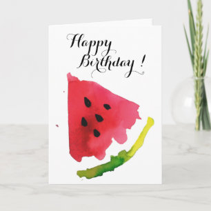 Sommarfärg Watermelon Kort