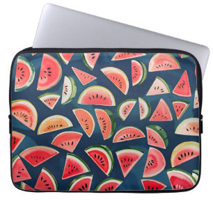 Sommarfärg Watermelon Slices Patten Laptop Fodral