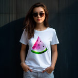 Sommarfärg Watermelon T Shirt<br><div class="desc">Vattenmelonillustration med trendig och chic.</div>