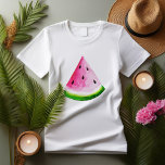 Sommarfärg Watermelon T Shirt<br><div class="desc">Vattenmelonillustration med trendig och chic.</div>