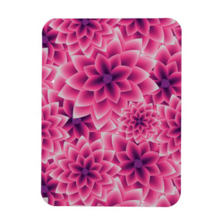 Sommarfärgad mönster lila dahlia magnet