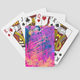 Sommarfärgad platterfärg, Abstrakt Casinokort