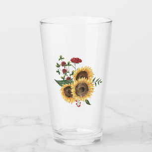 Sommarfärgad solrosblomma, Blommigt Glaskopp