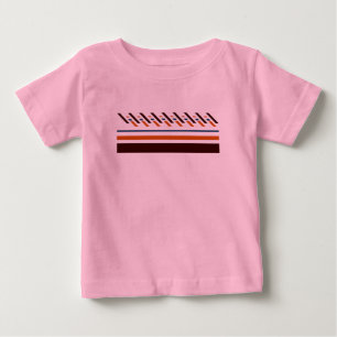 Sommarfärgad stripe t shirt