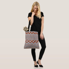 Sommarfärgad Zigzag Women's Tote Bag Tygkasse