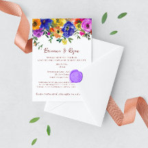 sommarfärgade blommor i Bröllop