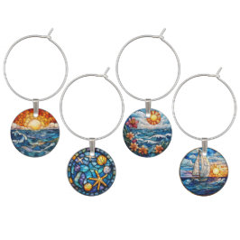 SOMMARFÄRGAT GLAS LOOK SCENER BERLOCK VINGLAS