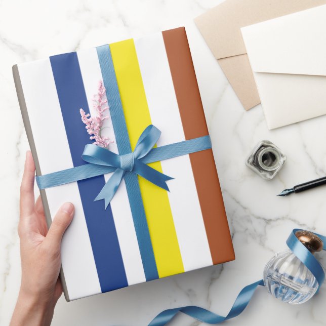Sommarfärgglada ränder presentpapper (Gifting)