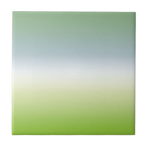 Sommarfärgsgradient Coola Blue Grönt Ombre Kakelplatta