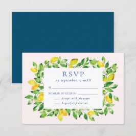 Sommarfärgslemonerna och Foliage Bröllop OSA Kort