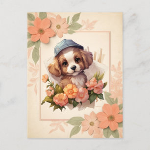 Sommarfärgspuppen - Blommigten Ram - Vykort