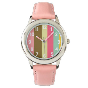 Sommarfärgsstripdesign Armbandsur