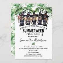 Sommarfest för häxor och tjejer på poolen