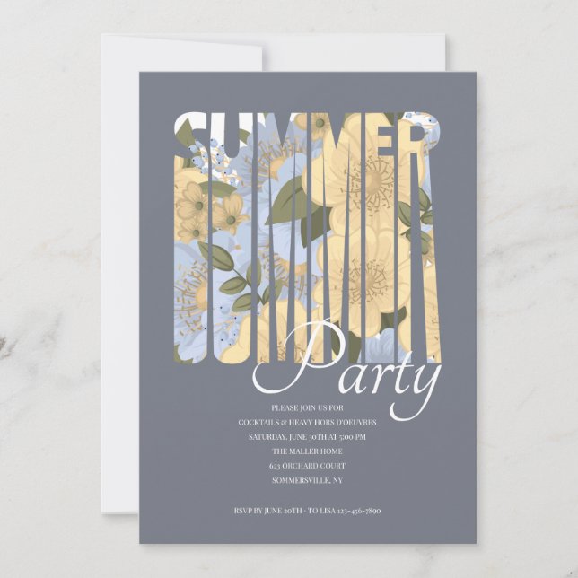 Sommarfest Inbjudningar (Framsida)