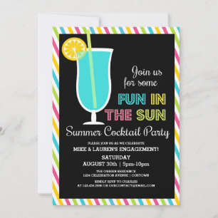 SommarfestCocktailpartyinbjudningar Inbjudningar