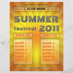 sommarfestival flygblad