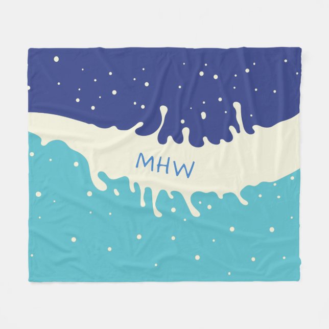 Sommarfilt i anpassningsbarna Stänk Fleecefilt (Framsidan (Horisontell))