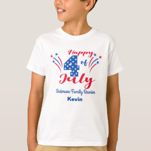 Sommarfirande 4:e juli Familjesammankomstfirande T Shirt