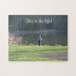 Sommarfiske i dammen pussel