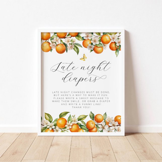 Sommarfjäril, Orangar för sen natt Poster (Skapare uppladdad)