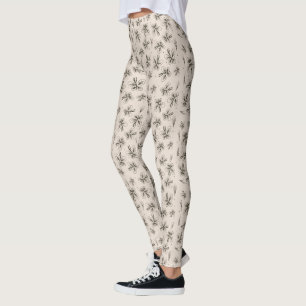 Sommarfjärilar Botaniskt Yogamönster Leggings