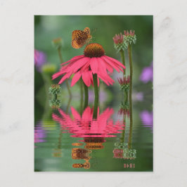 Sommarfjärilslemål Vykort