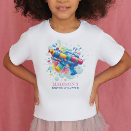 Sommarflicka Vatten Gun Battle T Shirt