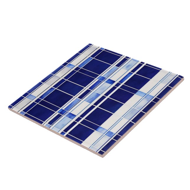 Sommarflottan Blue Boat Modern Rand Collection Kakelplatta (Sidan)