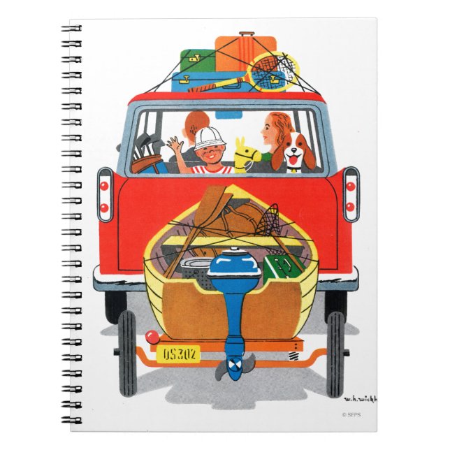 Sommarflykt Anteckningsbok Med Spiral (Framsidan)