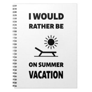 Sommarflykt Back to school Edition Anteckningsbok