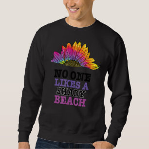 Sommarflykt Oceanen Beach Coola Humor Sommaren 76 Lång Ärmad Tröja
