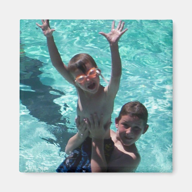 Sommarflykt vid morföräldrarnas foto magnet (Framsidan)