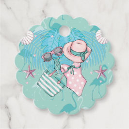 SommarFödelsedagsfest tack Gåvor Etiketter