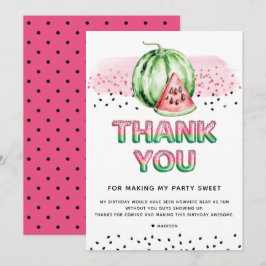 Sommarfoil Balloon Brev Melon Birthday Tack Kort