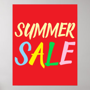 Sommarförsäljningsskylt, Boutique Sale Poster