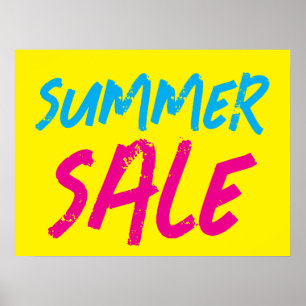 Sommarförsäljningsskylt, butiksförsäljning Poster