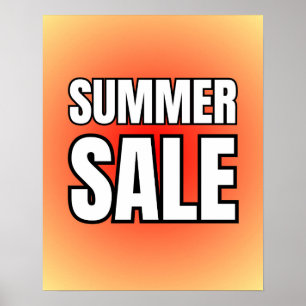 Sommarförsäljningsskylt/försäljningsskylt Poster f