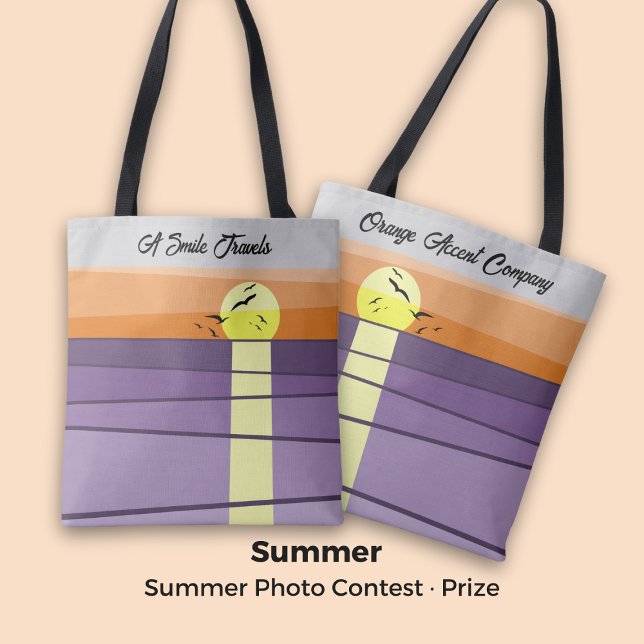 Sommarfoto Tävling ・ Över hela världen Tygkasse (Summer Photo Contest · All-Over Tote Bag)