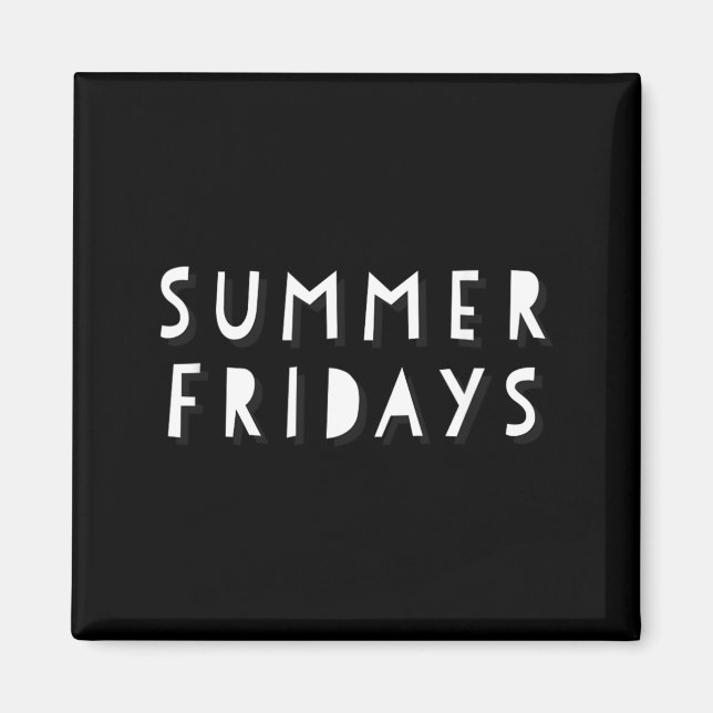 Sommarfria t-shirts för män och kvinnor magnet (Framsidan)