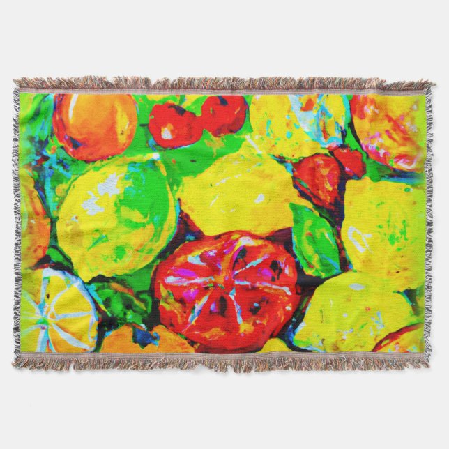 "Sommarfrukt" Cute Art Buy Now Filt (Framsidan)
