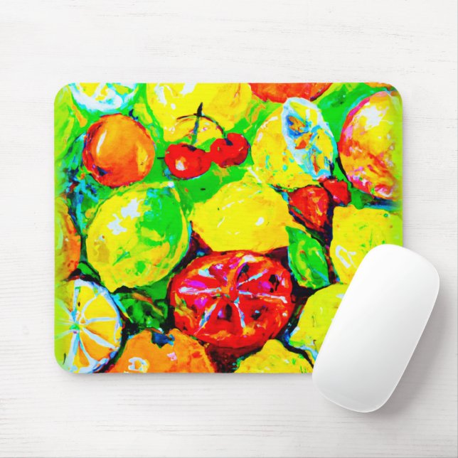 "Sommarfrukt" Cute Art Buy Now Musmatta (Med mus)