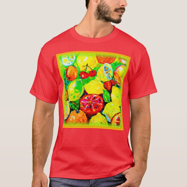 "Sommarfrukt" Cute Art Buy Now T Shirt (Framsida)