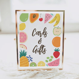 Sommarfrukt, Födelsedagskort och gåvor Poster