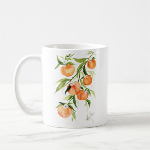 Sommarfrukt, persikofärgad kaffemugg